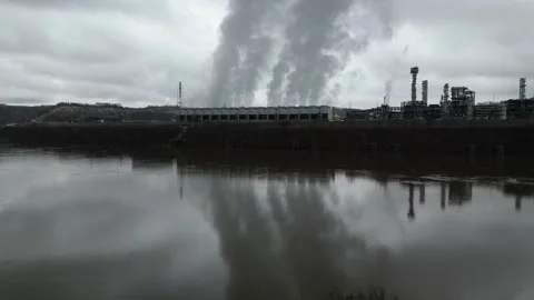 Drone View of a Factory Stock Footage 274748216
