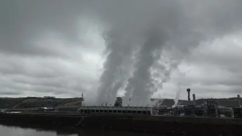 Drone View of a Factory Stock Footage 274748233