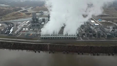 Drone View of a Factory Stock Footage 274748326