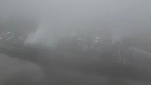 Drone View of a Factory Stock Footage 274748800