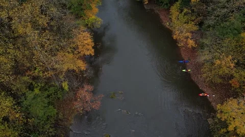 Drone View of Fall Colors Stock Footage 274734290