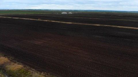 Drone view of farm fields Stock Footage 93105246