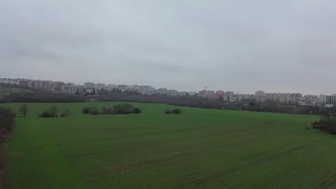 Drone View of Fields and City 動画素材 337356796