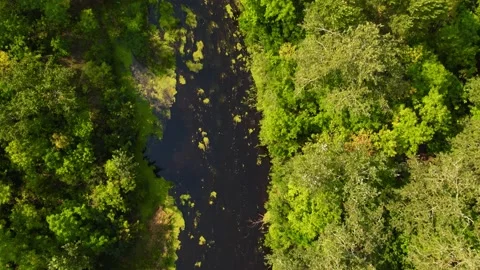 Drone View Flying Over The Orel River Slow Mo Stock Footage 180969184