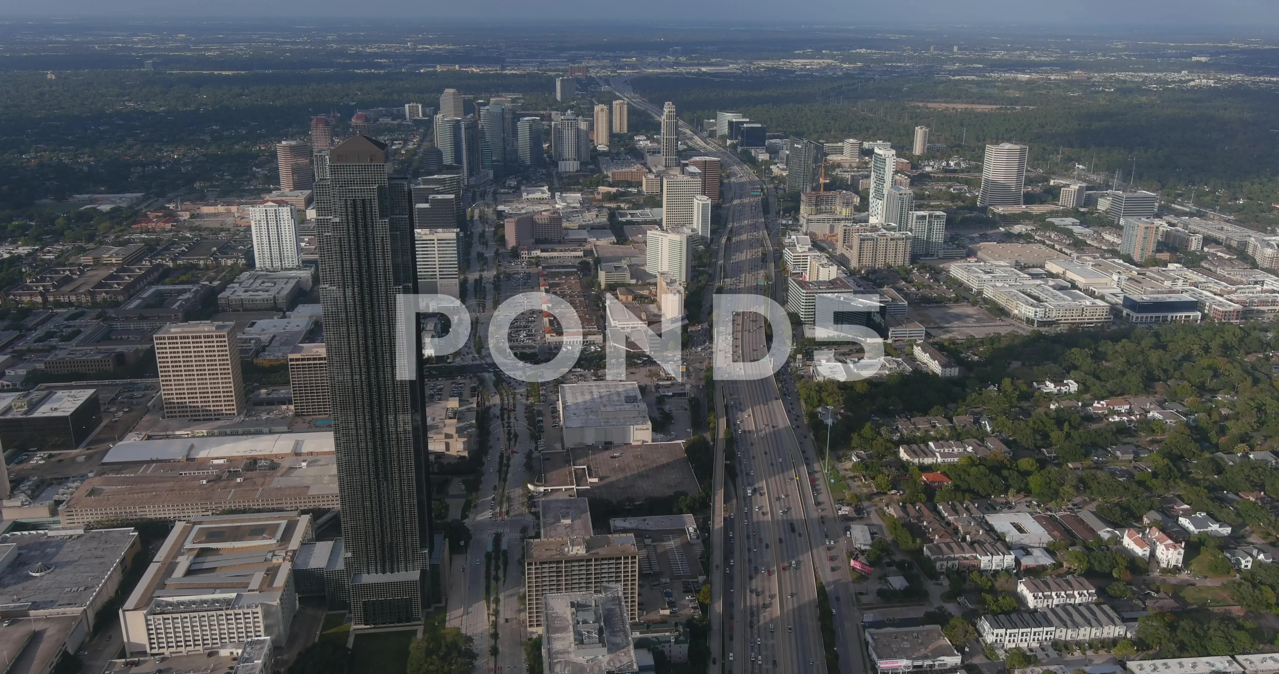 Aerial view of the Galleria Mall area in, Stock Video