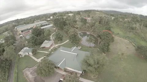 Drone view of garden compound Stock Footage 62527181