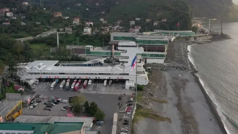Drone view of the Georgian-Turkish border Stock Footage 151265628