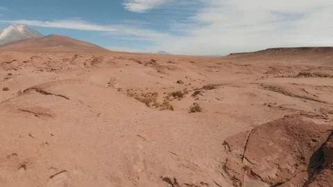 Drone View of Geysers Sol de Montana in south Bolivian desert  Uyuni, Bolivia Stock-Footage 125484441