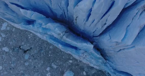 Drone view of a Glacier Stock Footage 130677942