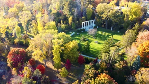 Drone View of Guild Park and Gardens Stock Footage 289152942