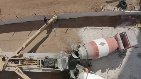 Drone view of heavy machinery in a construction site 스톡 동영상 140761858