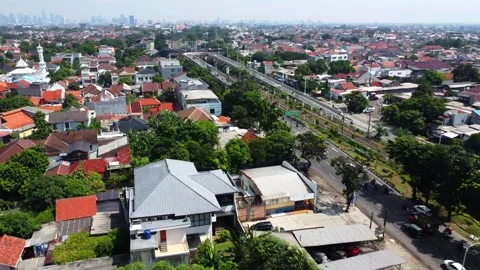 Drone view of highways Stock Footage 324203340