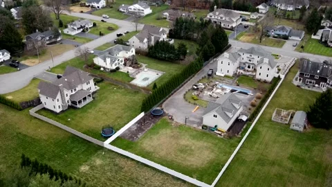 Drone View of Houses Video stock 145805150
