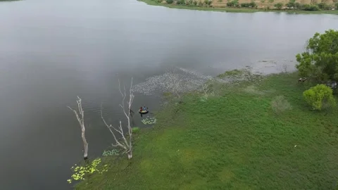 Drone view of a Lake Stock Footage 269480601