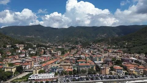 Drone view of Levanto, Italy Stock Footage 249913878