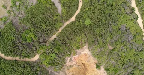 Drone view of lighthouse fairhaven Stock Footage 84281092