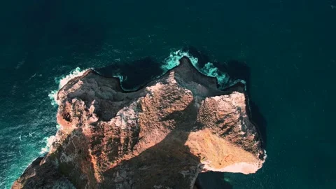 Drone View of Los Organos Basalt Columns In La Gomera Canary Islands Vídeo Stock 331144896