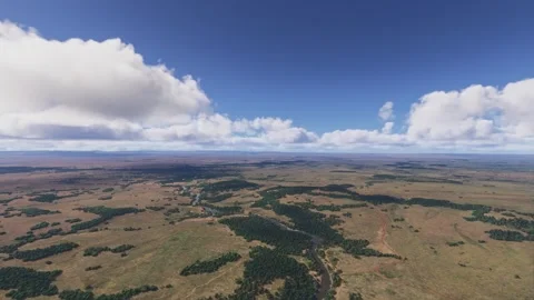 Drone view of Mara River in Narok County. Kenya Stock-Footage 306335777