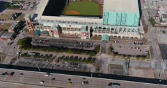 Minute Maid Park, Houston, TX, Aerial of Minute Maid Park i…