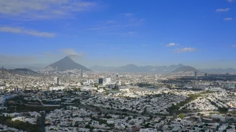 Drone view Monterrey Mexico. Stock Footage 125408738
