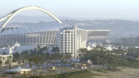 Drone view of Moses Mabhida Stadium 库存影片 340563917