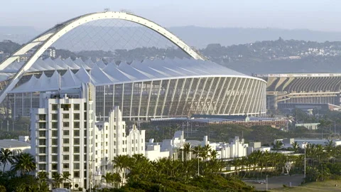 Drone view of Moses Mabhida Stadium Stock Footage 340563920