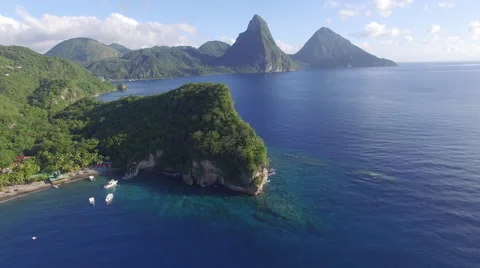 Drone view of mountain and forest  Stock Footage 66334828