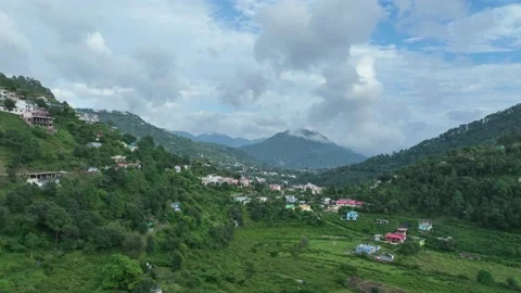 Drone view of a mountain Stock Footage 214497049