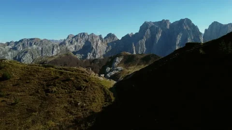 Drone view on mountain pass in Prokletije National - Montenegro,4K Video stock 231430511