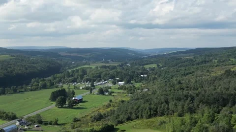 Drone view of the natural, elevated road. usa Stock Footage 251493668