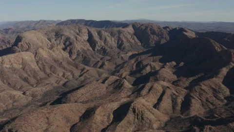 Drone view of numerous mountain peaks Stock Footage 190950502