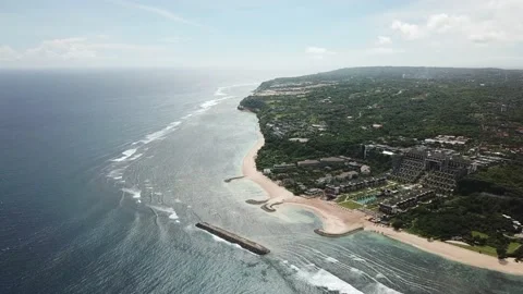 Drone View on Ocean, Beach Video stock 234170005
