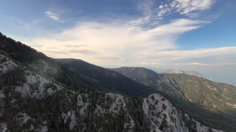 Drone view of the Olympus mountain. Stock-Footage 283535420