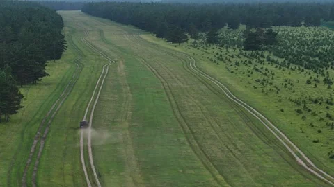 Drone View of Open Grassland Landscape in Horqin Inner Mongolia China Stock Footage 341614546