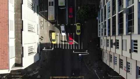 Drone view over back exit of the iconic Copacabana Palace Stock Footage 133941365