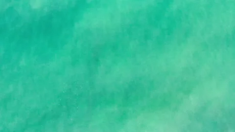 Drone view over beautiful Atlantic Ocean on summer sunny day. Stock Footage 208914680