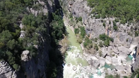 Drone view over the canyon in Turkey 스톡 동영상 246731157