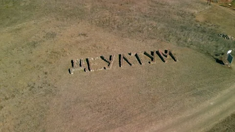 Drone view over Deultum .An ancient city and bishopric in Thrace 库存影片 230434664