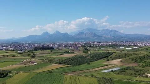 Drone view over the fields in Turkey Vídeo Stock 248718835