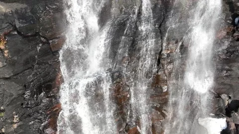 Drone view over Shannon Falls Provincial Park  in British Columbia, Canada Vídeos de archivo 240467592
