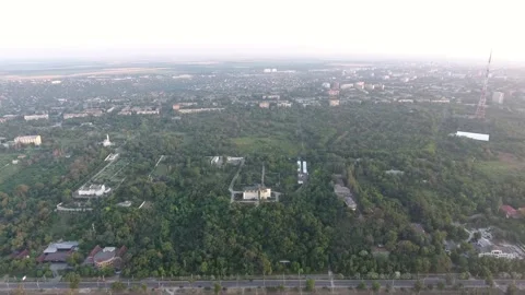 Drone view Panorama of the Mariupol under Azov sea Before the war Stock Footage 239182255