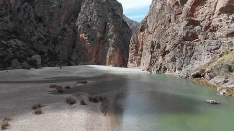 Drone view of paradise beach Stock Footage 126911465