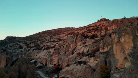 Drone view to the Phrygian valley	 Stock Footage 231242421