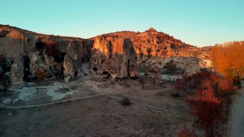 Drone view to the Phrygian valley	 Stock Footage 231242600