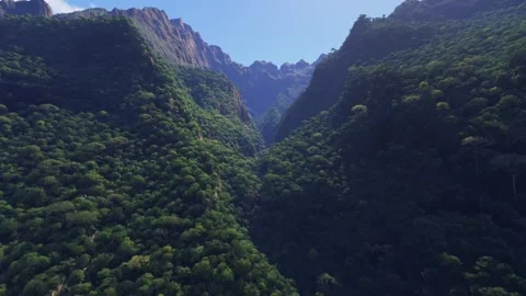 Drone view of Piton des Neiges Island. Reunion Video stock 306337387