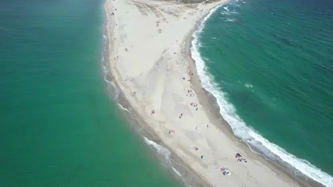 Drone view of Possidi beach. 4K Video. Stockbeeldmateriaal 162486494