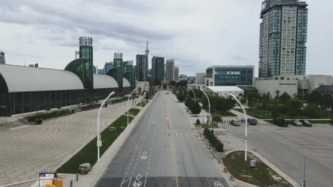 Drone view of Princess Blvd Stock Footage 171782634