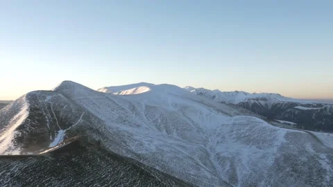 Drone view of Puy de la tache (Sancy, Puy de Dôme, Auvergne Rhône Alpes, France) Stock Footage 131841137
