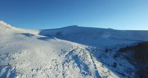 Drone view of Puy de Sancy, France Stock Footage 131814370