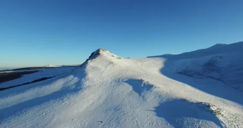Drone view of Puy de Sancy, France Stock Footage 131814405